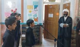 بازدید امام جمعه سمیرم از روند اجرای برنامه های فرهنگی در کانون امام علی(ع)