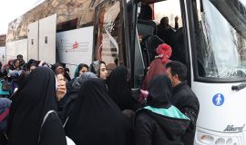 اعزام 80 نفر از دختران دانش آموز پایه ششم به مشهد مقدس